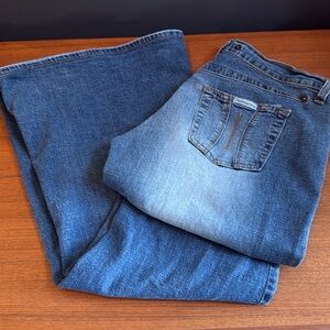 FORNARINA made in Italy jeans, bellbottoms hip huggers